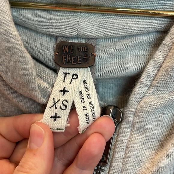 Free People We The Free Zip Sweater Jacket Size XS - Picture 4 of 7